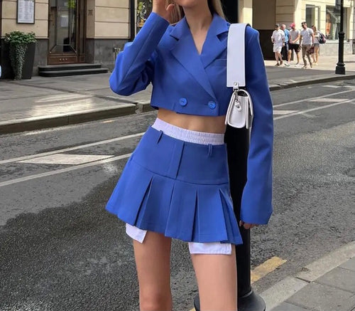 Blazer Skirt Matching Set