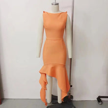 Load image into Gallery viewer, Ruffle Edge Dress Elegant