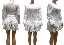 Load image into Gallery viewer, Cascading Ruffles Mini Dress