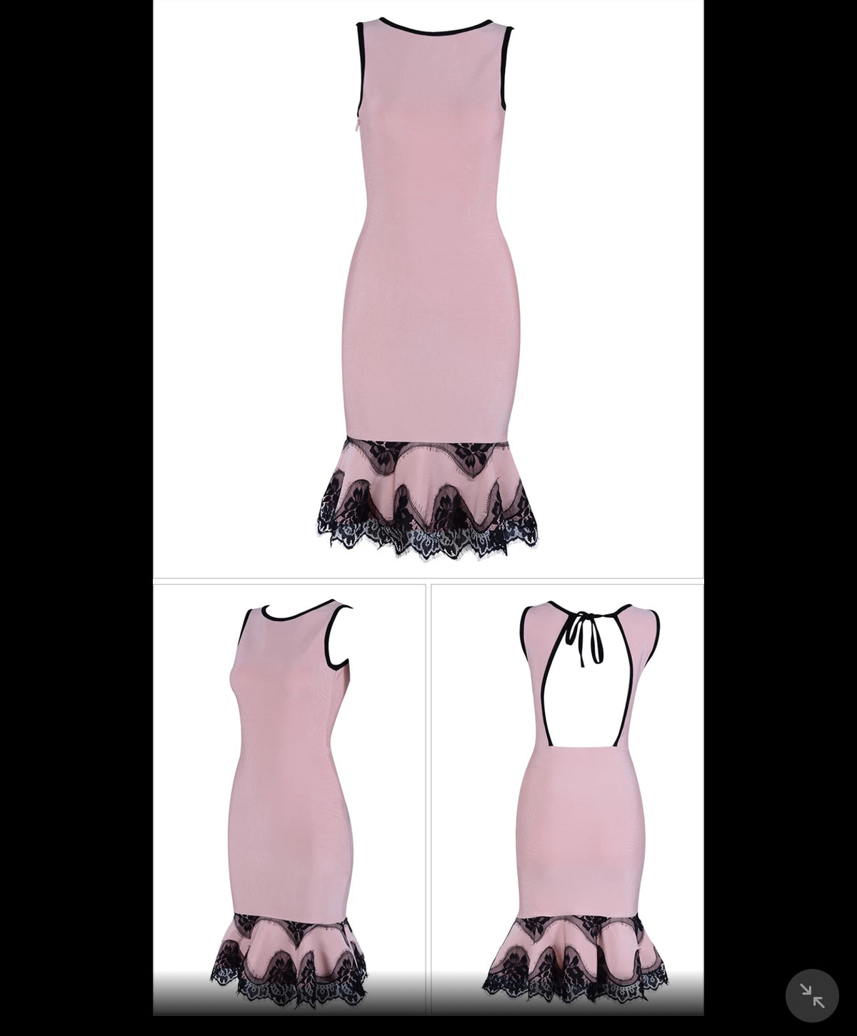 Pink Elegant Celebrity Dress