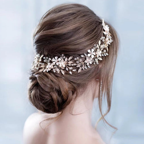 Flower Rhinestone Wedding Headband