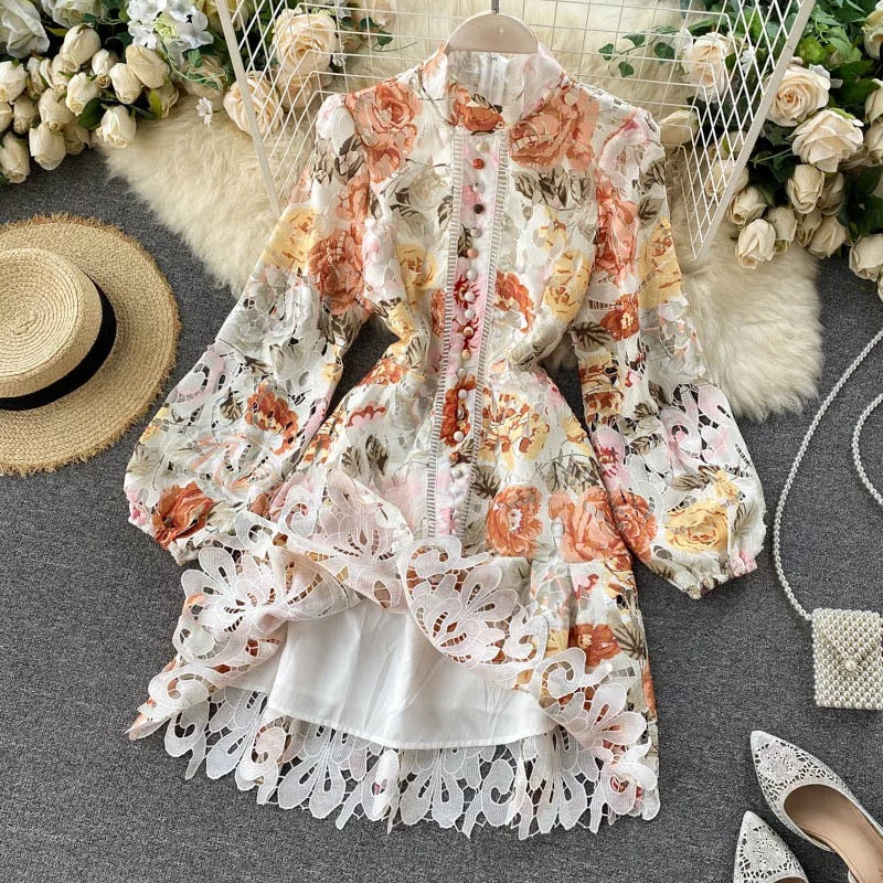 Lace Dress With Belt