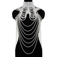 Load image into Gallery viewer, Imitation Pearl Body Chain Jewellery
