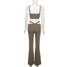 Load image into Gallery viewer, Wide Low Waist Pants &amp; Tank Set