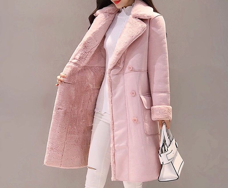 Faux Fur Warm Overcoat