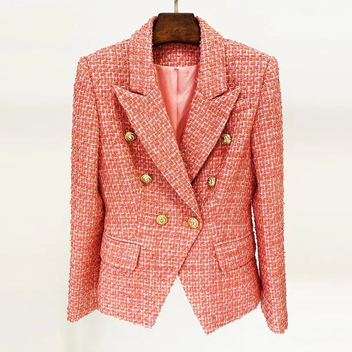 Vintage Plaid Tweed Lapel Jacket
