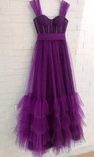 Carica l'immagine nel visualizzatore di Gallery, Bow Back Long Tulle Prom Dress