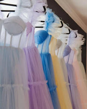 Load image into Gallery viewer, Sheer Fairy Tulle Ruffles Dress