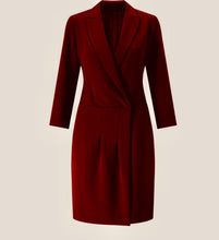 Load image into Gallery viewer, Maroon Blazer Dress