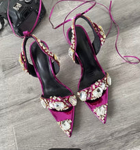 Load image into Gallery viewer, Luxury Lace-up Pointed Toe Sandals