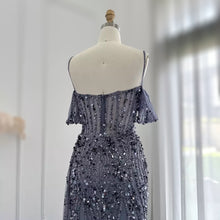 Load image into Gallery viewer, Mermaid High Slit tinsel Gown