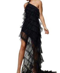 Tiered Layered Ruffled Long Dress