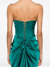 Load image into Gallery viewer, Mermaid Satin Lace Up Evening Gown