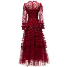 Load image into Gallery viewer, Tulle Mesh Sequins Dress