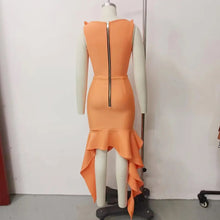 Carregar imagem no visualizador da galeria, Ruffle Edge Dress Elegant