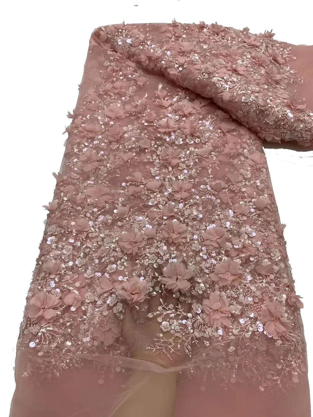Beads Net Sequins Fabric