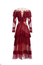 Load image into Gallery viewer, Runway Mesh Ruffles Dress