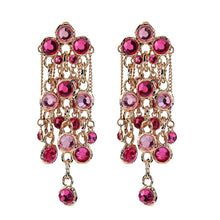 Load image into Gallery viewer, Crystal Tassel Earrings