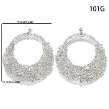 Charger l&#39;image dans la galerie, Rhinestone Large Earrings