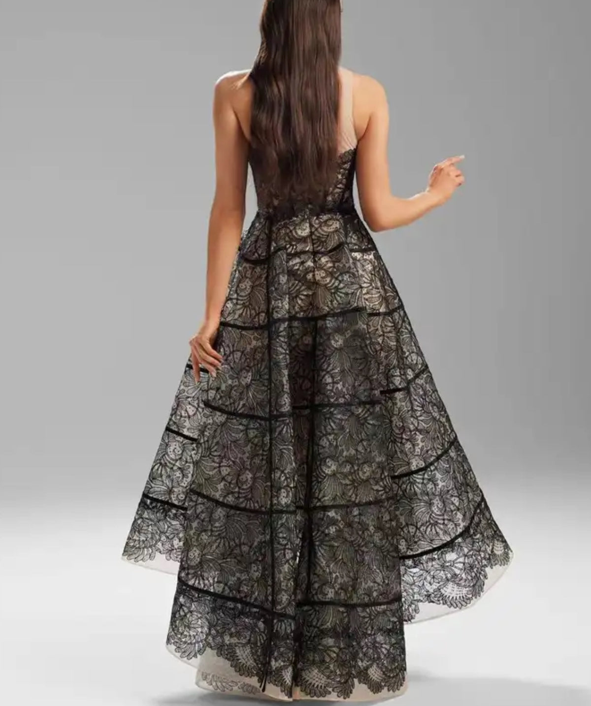 Black Lace Evening Dresses