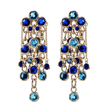 Load image into Gallery viewer, Crystal Tassel Earrings