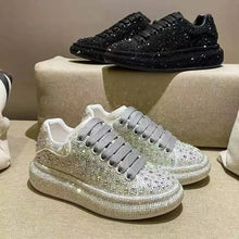 Load image into Gallery viewer, Platform Rhinestones Sneakers