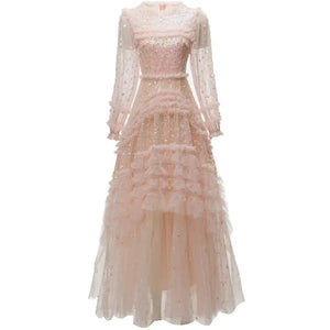 Tulle Mesh Sequins Dress