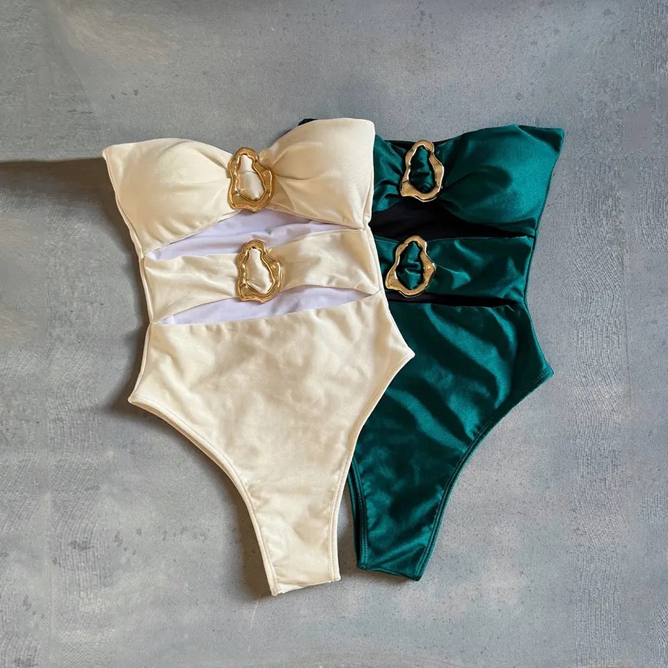 Hollow Out One Piece Swimsuit