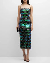 Load image into Gallery viewer, Sequins Spaghetti Strap Sling Cocktail Dress