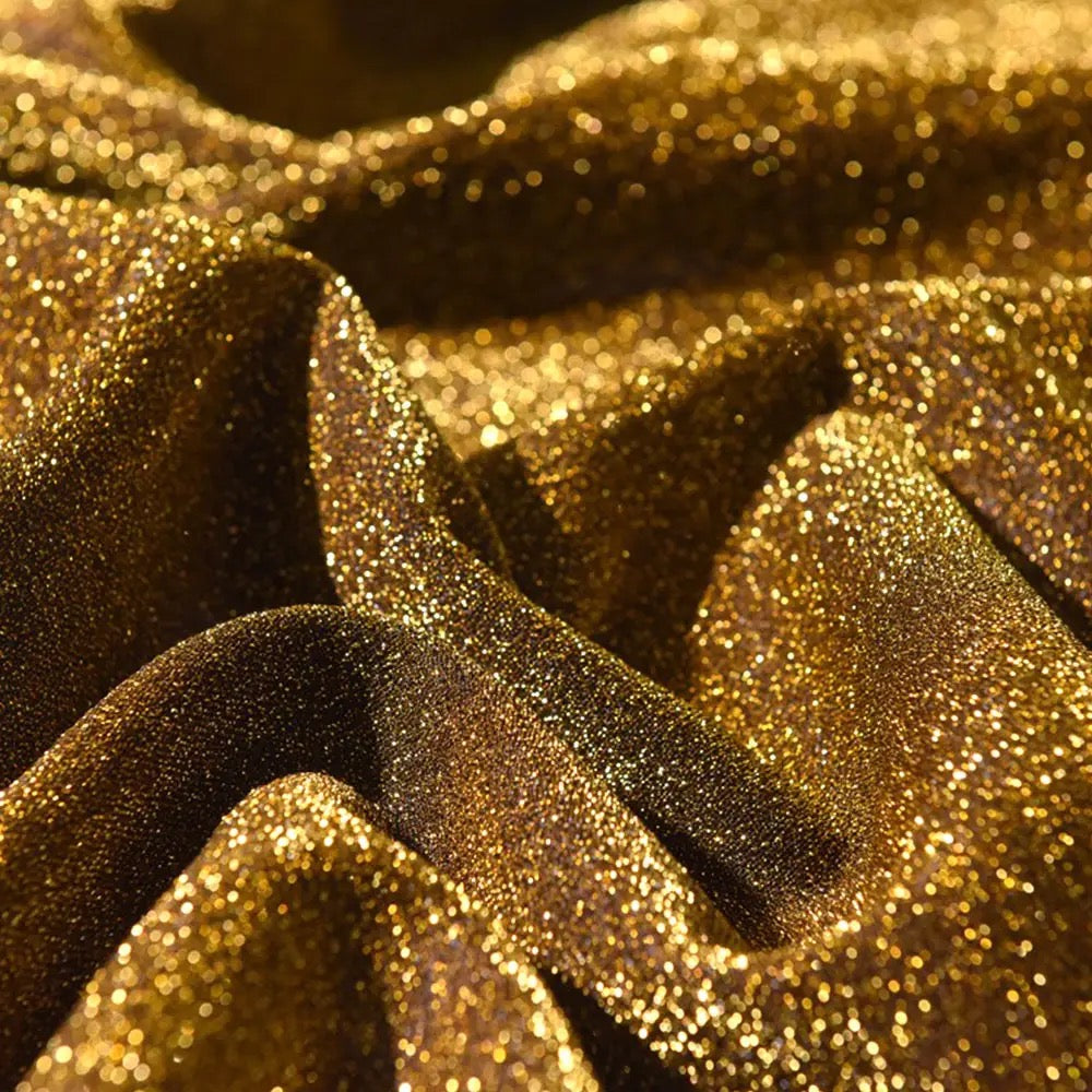 Sparkly Shimmer Glitter Mesh Fabric