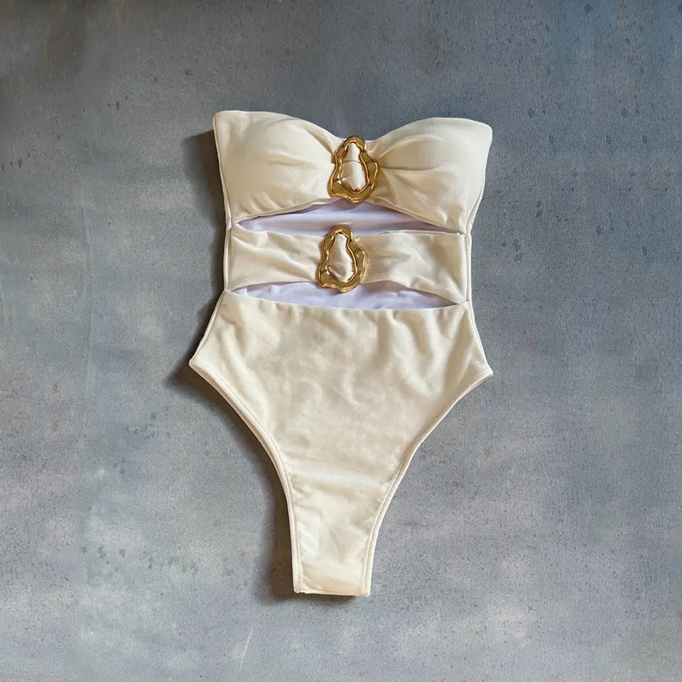 Hollow Out One Piece Swimsuit