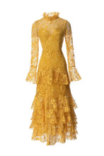 Load image into Gallery viewer, Lace Tiered Ruffle Dress