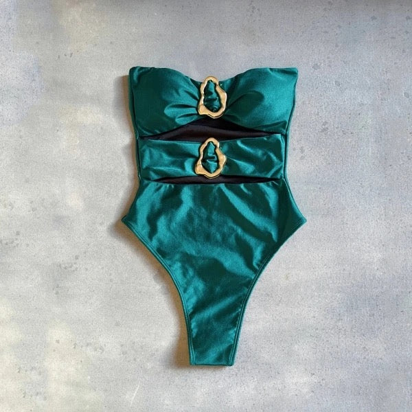 Hollow Out One Piece Swimsuit