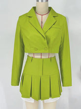 Carregar imagem no visualizador da galeria, Blazer Skirt Matching Set