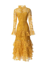 Charger l&#39;image dans la galerie, Lace Tiered Ruffle Dress