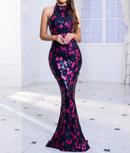 Carregar imagem no visualizador da galeria, Flowers Sequin Cocktail Dress