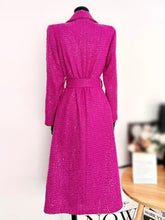 Cargar imagen en el visor de la galería, Pink Tweed Long Coat