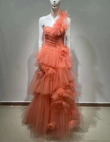 Mesh Peach Fuzz Fairy Dress