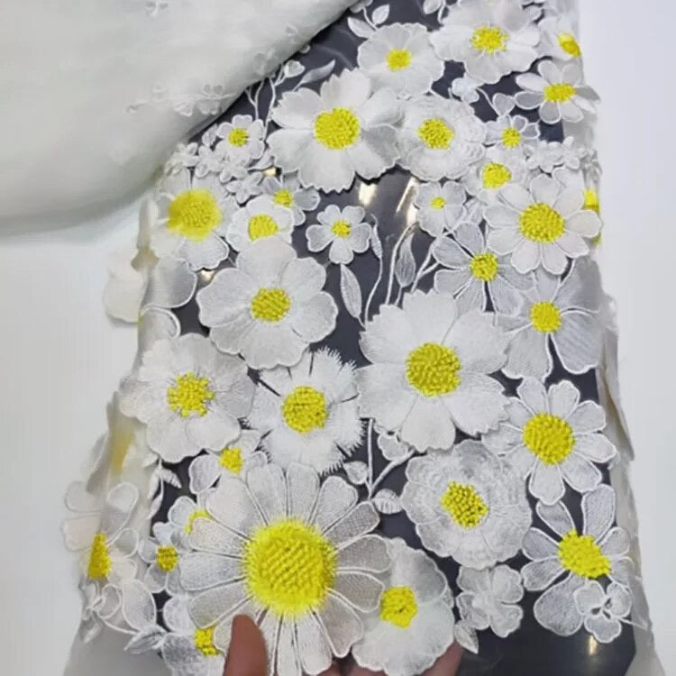 Lace Flower Applique Dress