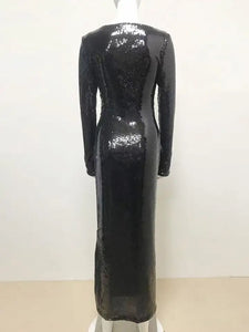 Sequin Celebrity Evening Dress