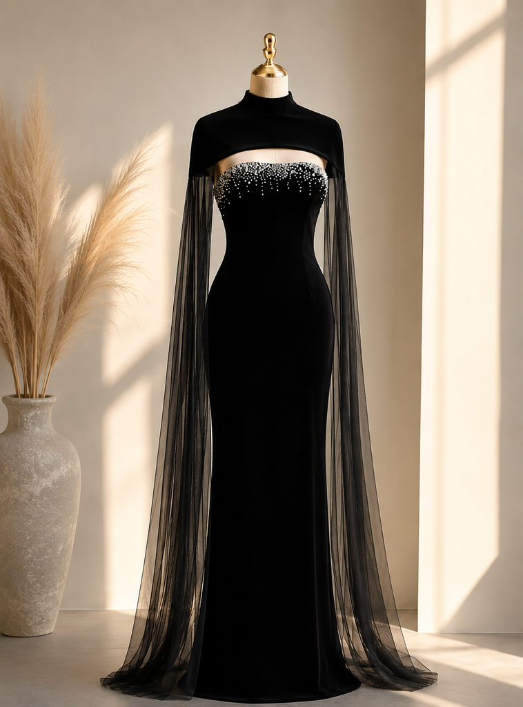 The Noir Crystal Gown