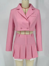 Carregar imagem no visualizador da galeria, Blazer Skirt Matching Set