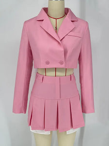 Blazer Skirt Matching Set