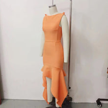 Carregar imagem no visualizador da galeria, Ruffle Edge Dress Elegant