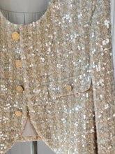 Carregar imagem no visualizador da galeria, Sequined Tweed Short Jacket