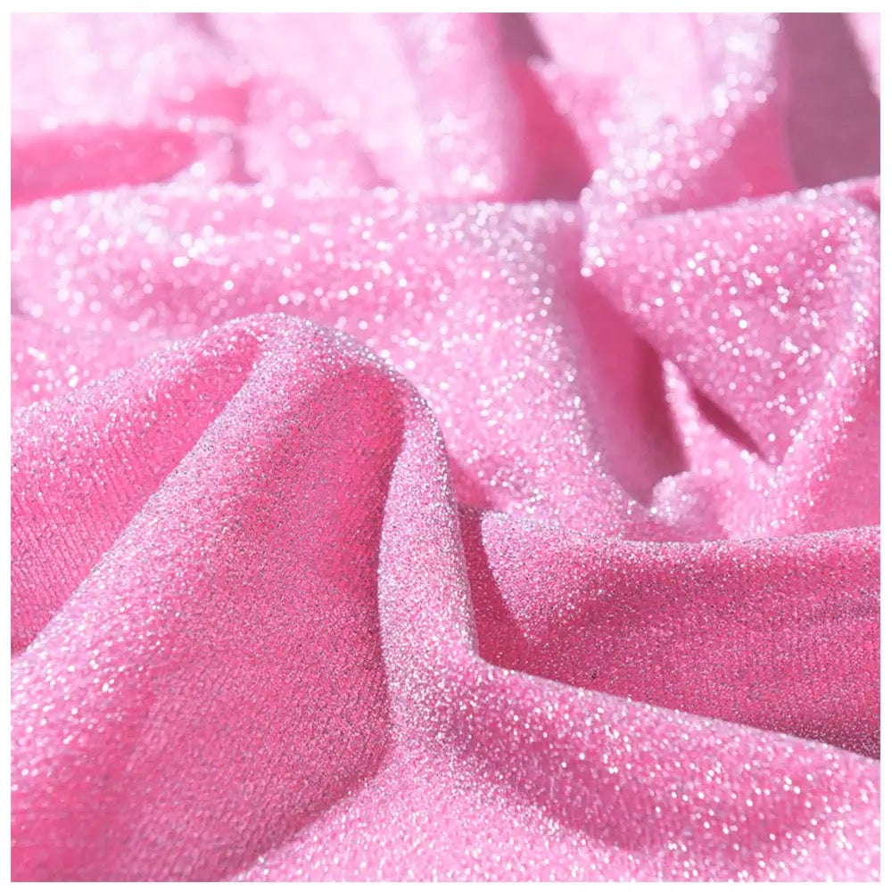Sparkly Shimmer Glitter Mesh Fabric