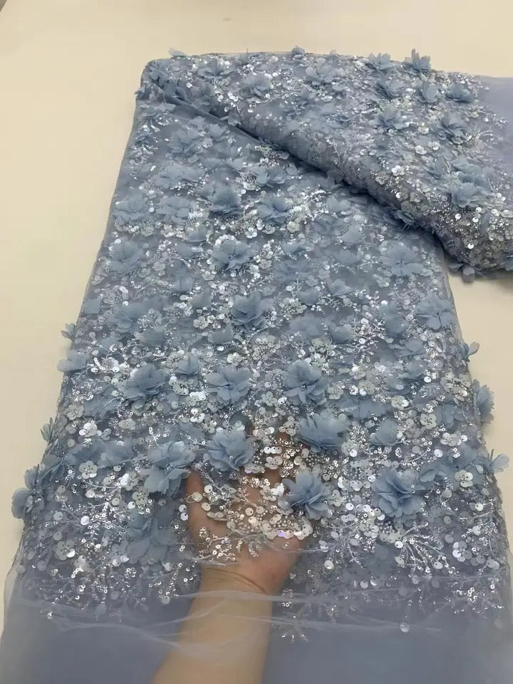 Beads Net Sequins Fabric