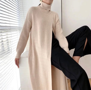 Long Turtleneck Pullovers