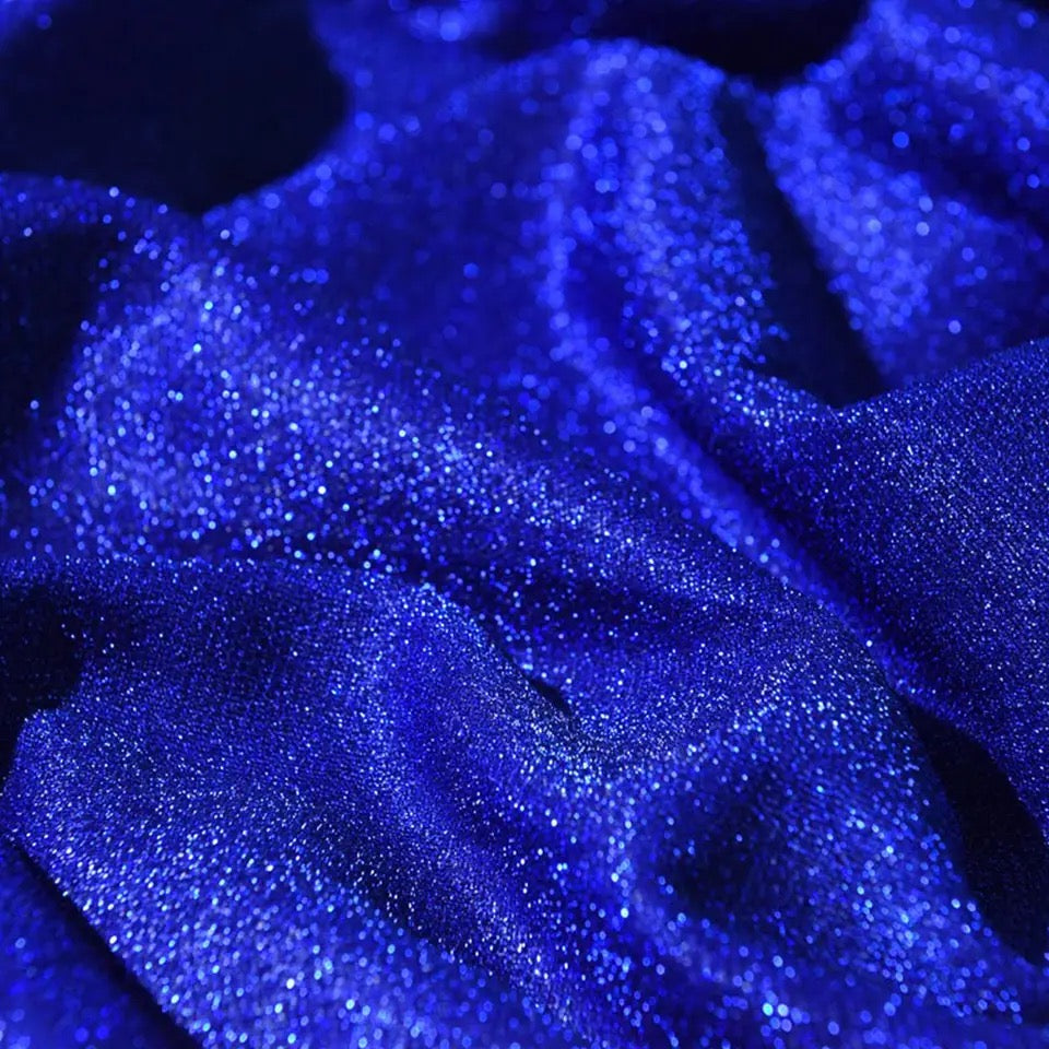 Sparkly Shimmer Glitter Mesh Fabric