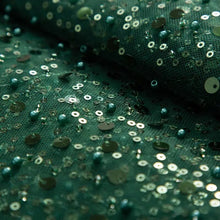 Cargar imagen en el visor de la galería, Beaded Sequins Tulle Fabric